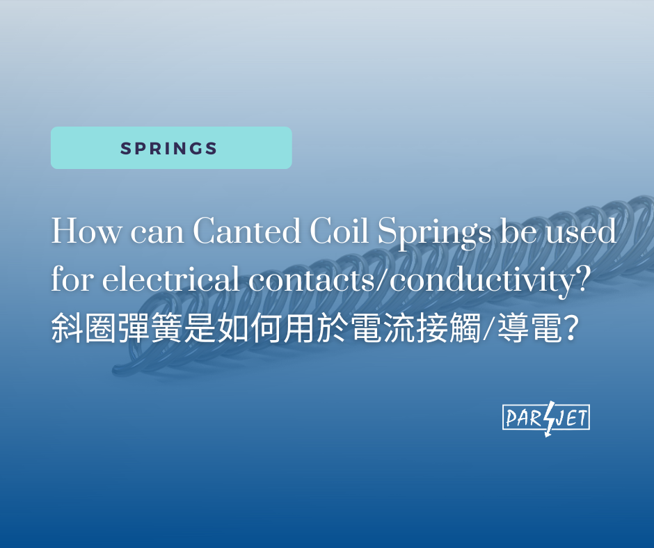 How can Canted Coil Springs be used for electrical contacts/conductivity?