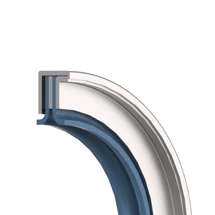 HiPerLip® - PTFE Rotary Lip Seal with Metal Casing 